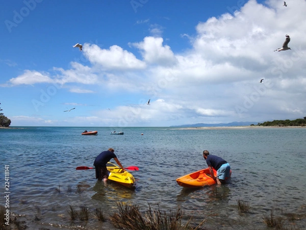 Obraz kayak on the beach