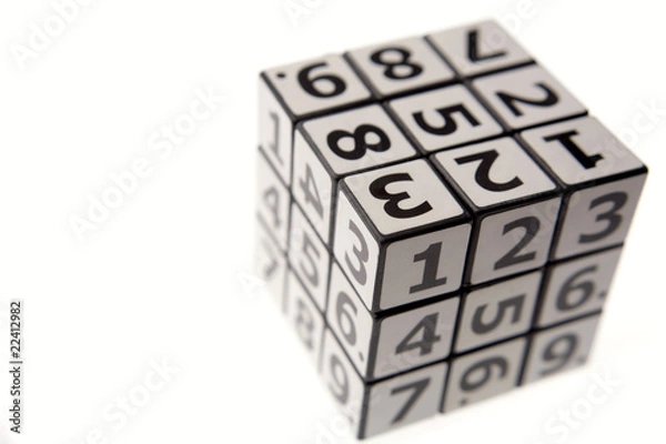 Fototapeta Numbers puzzle