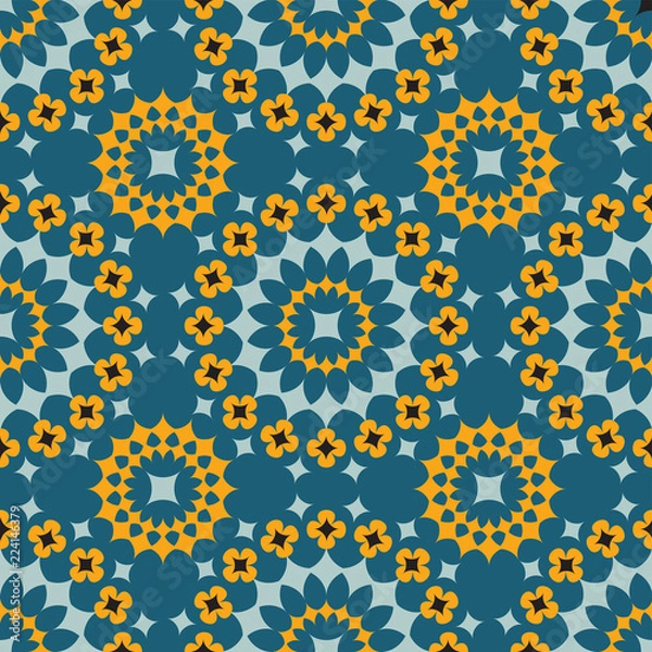 Fototapeta Shweshwe flower pattern