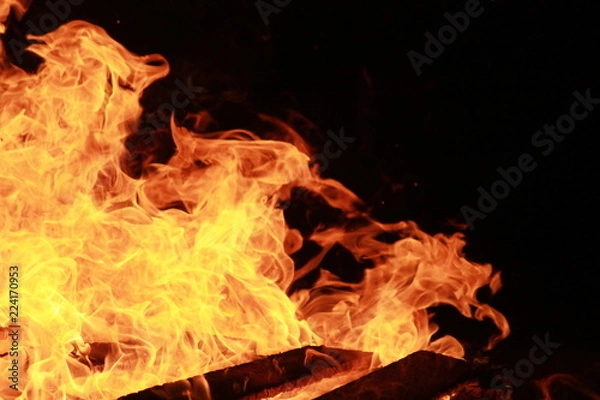 Fototapeta Flame closeup
