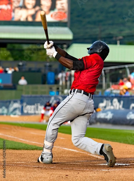 Fototapeta baseball player hitting