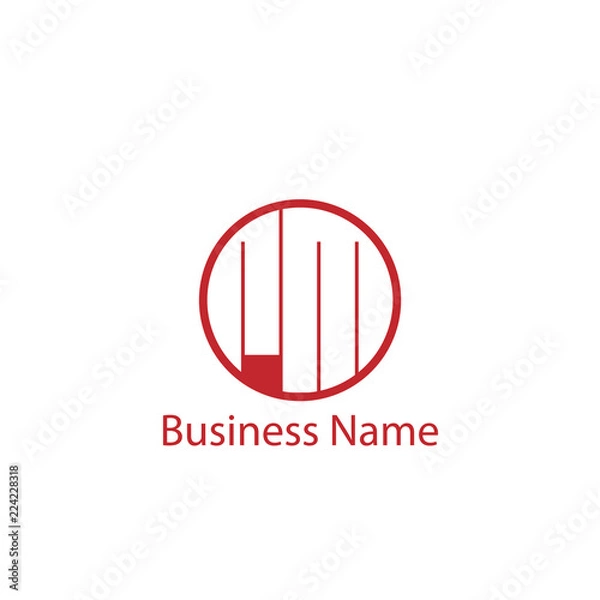 Obraz Initial Letter RM Logo Template Design