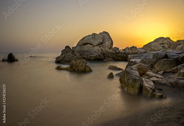 Obraz Rocher sur la plage d'Olmeto