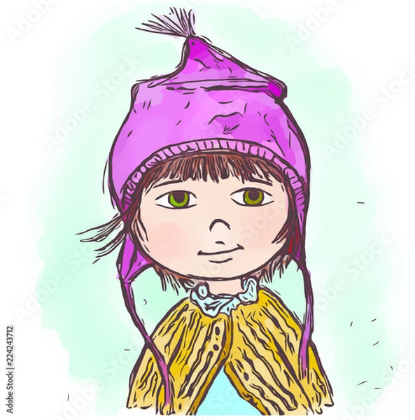 Obraz girl in a dress