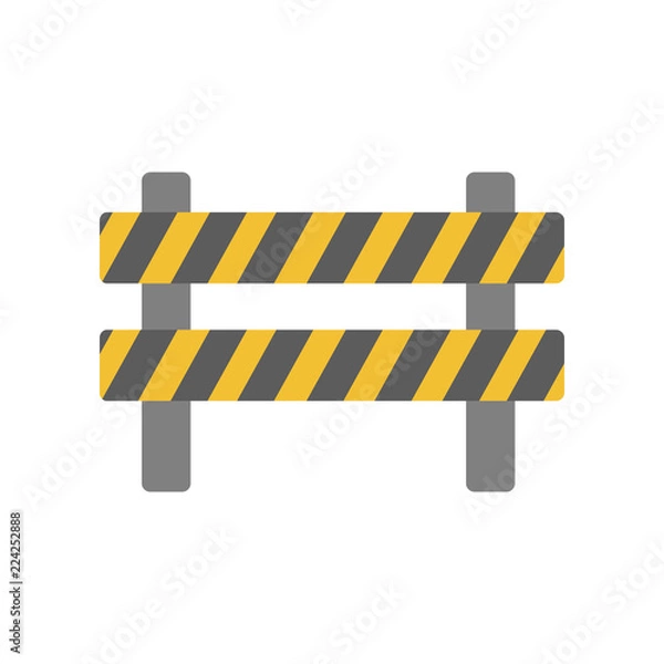 Fototapeta road hair construction colored icon. Element of colored construction sign for mobile concept and web apps. Color road hair construction icon can be used for web and mobile