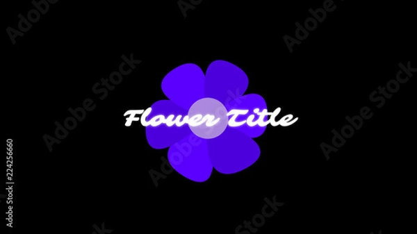 Fototapeta Flowery Title