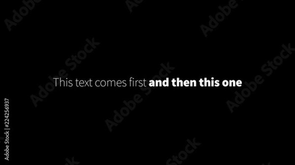 Fototapeta Thin and Bold Title