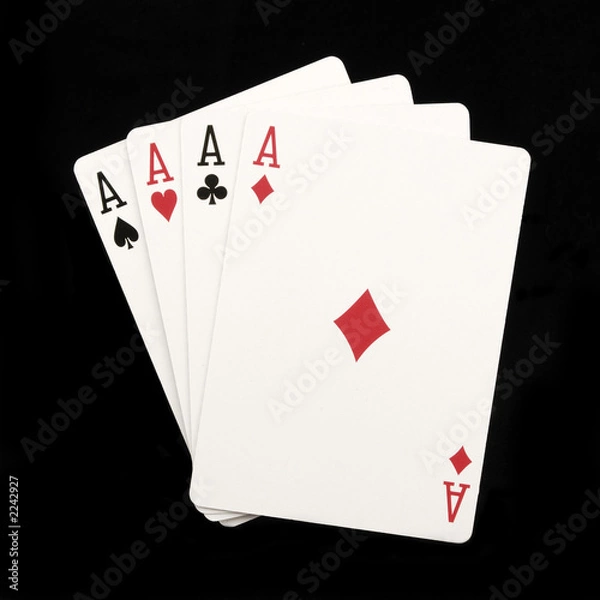 Obraz carré d'as noir