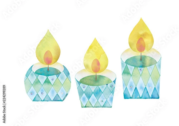 Fototapeta キャンドルのイラスト