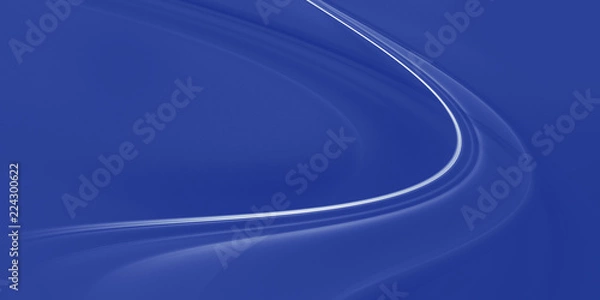 Fototapeta Abstract fractal blue background for design