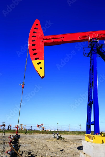 Obraz The oil pump, industrial equipment