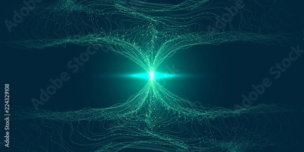 Obraz Abstract 3D Big Data Visualization.