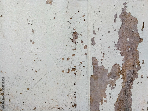 Obraz Grud i brudne ściany z cementu.