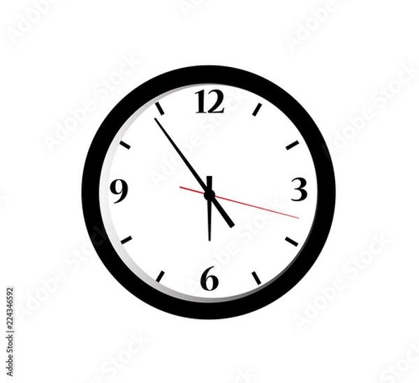 Fototapeta Alarm clock icon, vector. 
