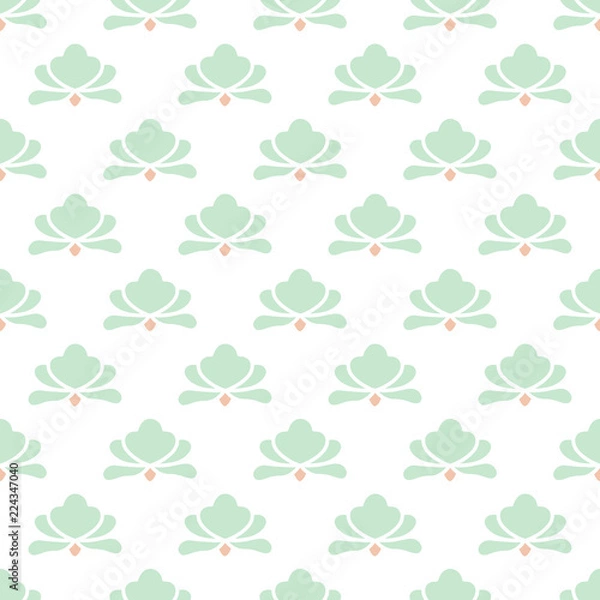 Fototapeta Vector seamless flower pattern. Seamless floral pattern.