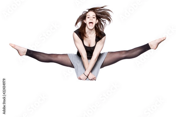 Obraz Schrei im Spagat