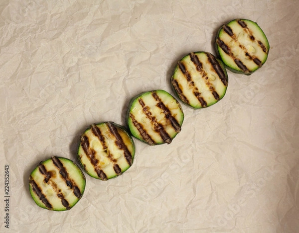 Obraz grilled zucchini