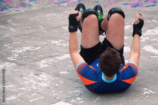 Obraz falling while skating