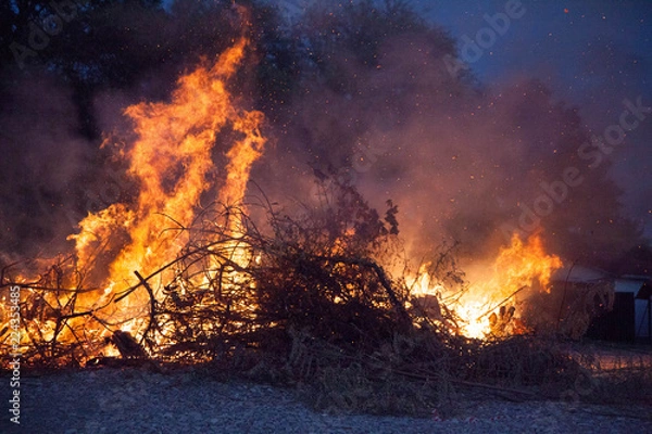 Obraz large burning fire