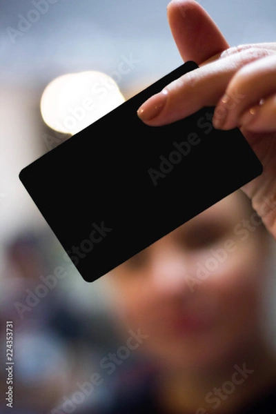 Obraz business card in hand