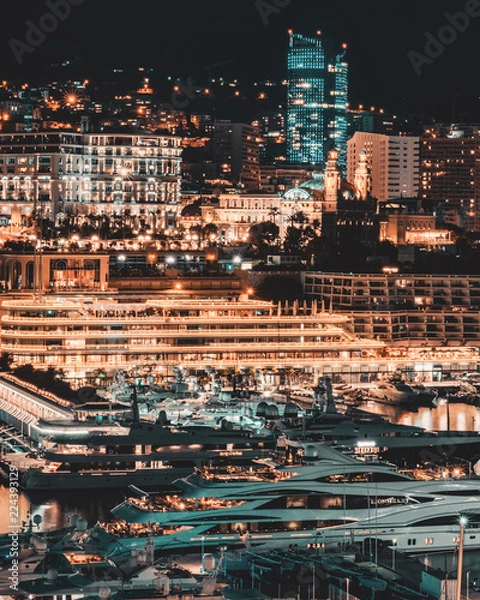 Obraz Monaco at night