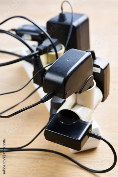 Obraz Excessive extension on power outlet