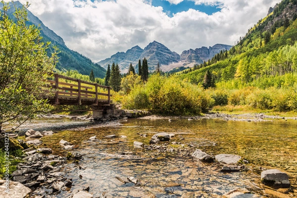 Obraz Maroon Bells with river