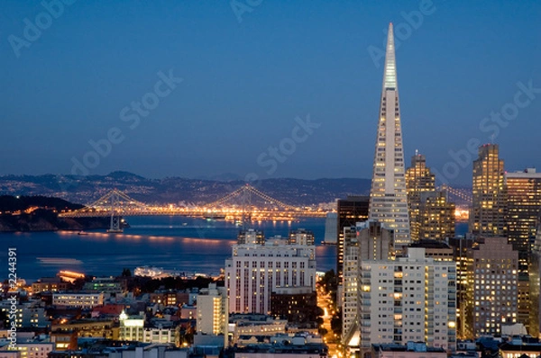 Obraz san francisco o zmierzchu