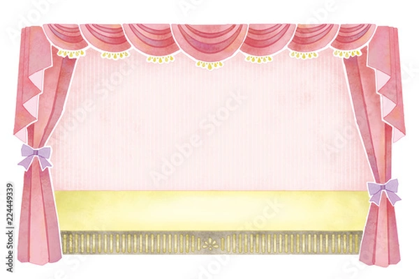 Fototapeta 幕・カーテンのイラスト