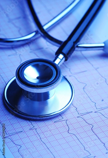 Obraz Stetoskop w EKG