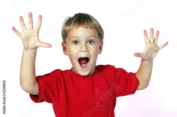 Fototapeta surprised boy