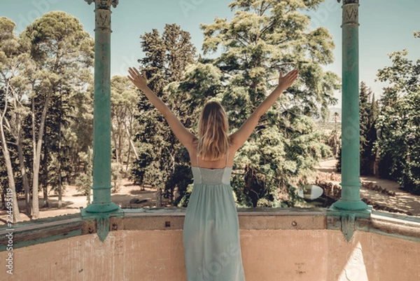 Fototapeta hotel vintage window  view