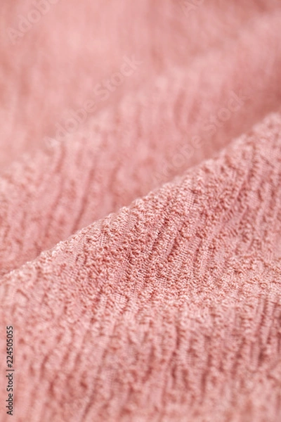 Obraz サーモンピンク楊柳素材の布地