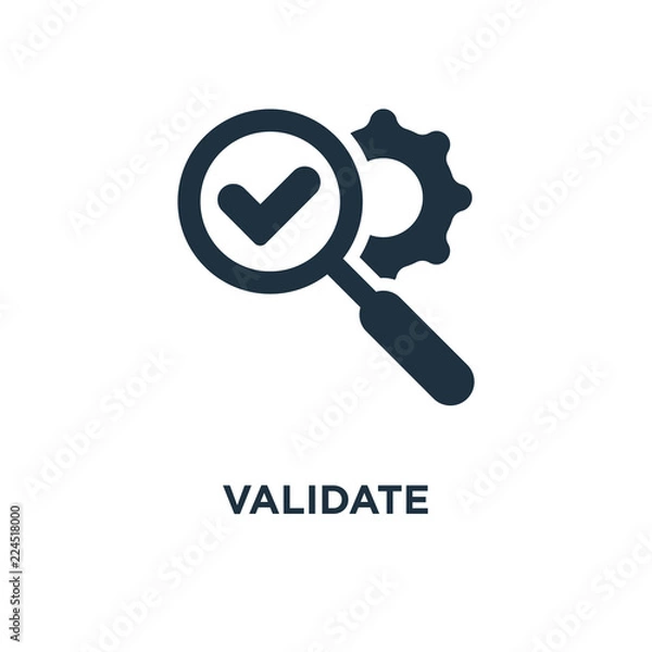 Fototapeta validate icon