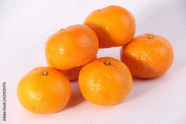 Obraz fresh oranges isolated on white background