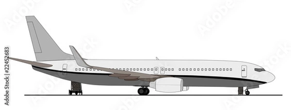 Obraz Passenger aircraft on ramp