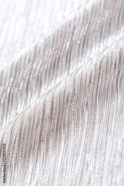 Obraz メタリックな質感の布のクローズアップ