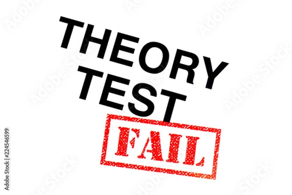 Fototapeta Theory Test Fail