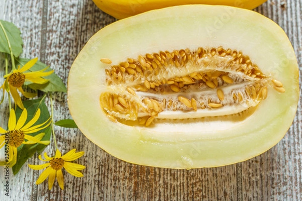 Obraz  half melon. yellow melon
