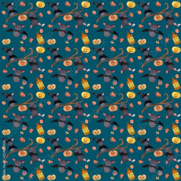 Obraz Seamless Halloween pattern