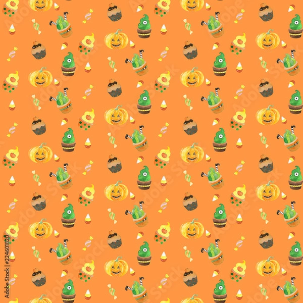 Fototapeta Seamless Halloween pattern