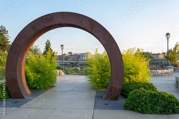 Fototapeta Riverfront at Napa city