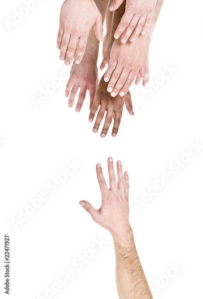 Obraz Hand reaching out for help