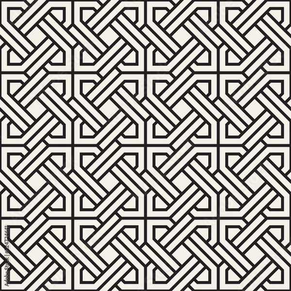 Obraz Vector seamless pattern. Modern stylish abstract texture. Repeating geometric tiles..