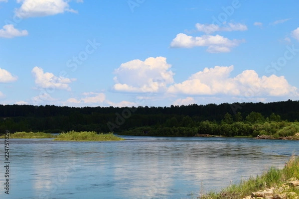 Obraz lake and blue sky