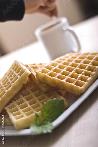 Fototapeta Sweet wafer