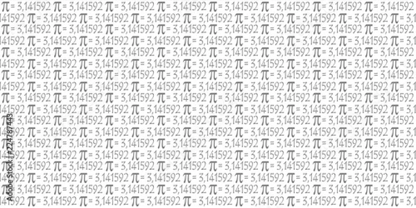 Obraz The Pi symbol mathematical constant irrational number, greek letter pattern background