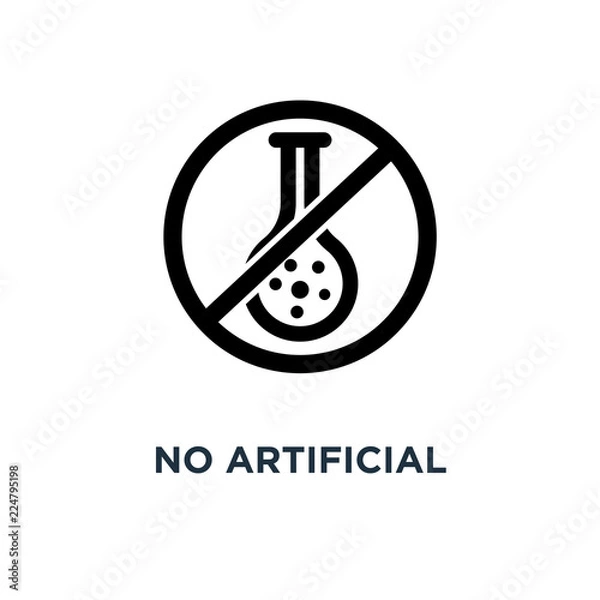 Fototapeta no artificial flavours icon. no artificial flavours concept symb