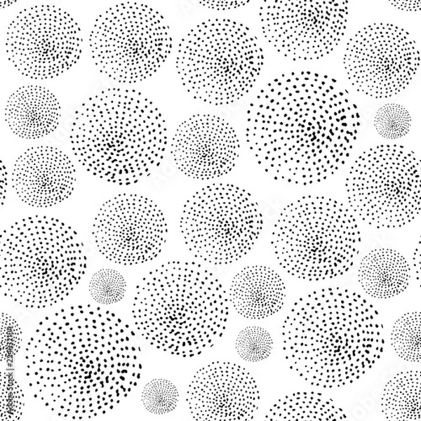 Obraz Seamless abstract pattern design - funny  drawing seamless pattern. Lettering poster or t-shirt textile graphic design. / wallpaper, wrapping paper.