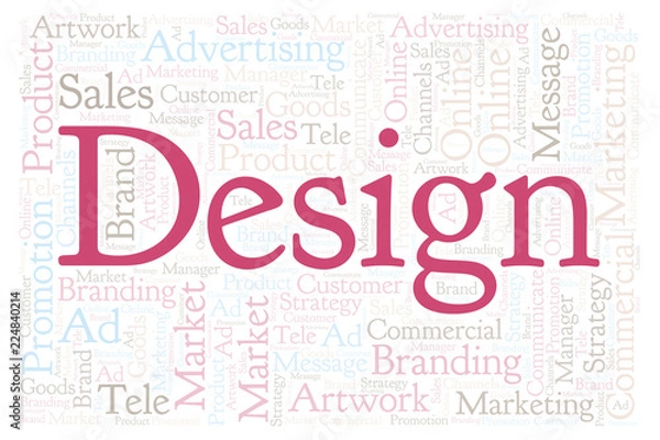 Fototapeta Word cloud with text Design.